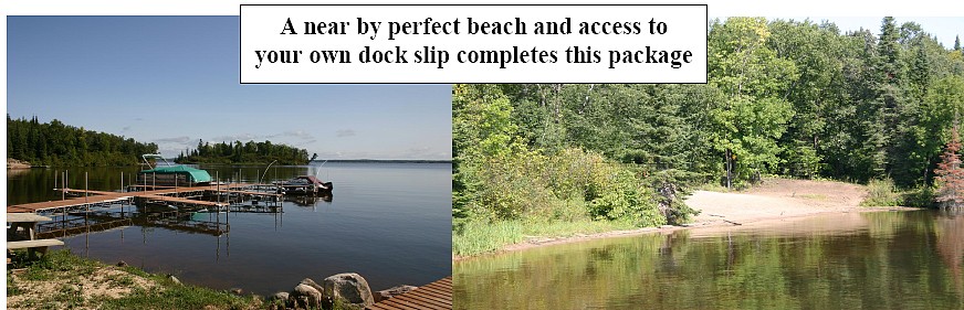 Beach and dock